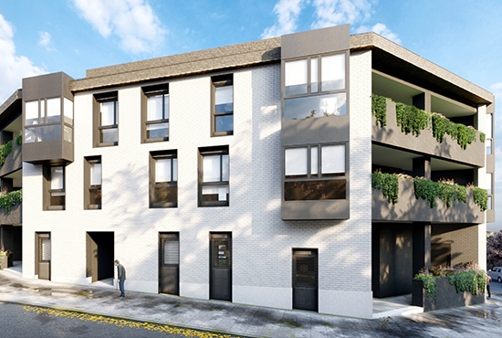 Manzana Cerrada Apartments - Renderizado de espacios interiores con JVA Renders