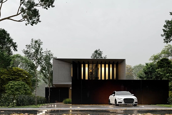 Diseño de H110HC House con render 3D realista - JVA Renders