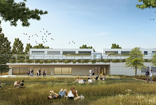 Visualización de Diseño 3D para el Centro Educativo Ontinyent - JVA Renders