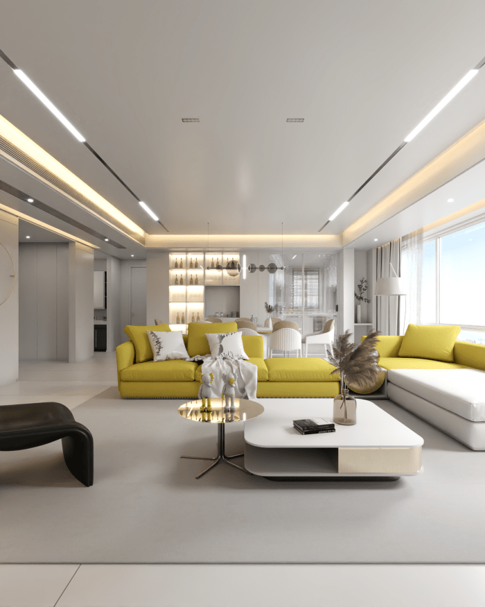 Brown living JVA Renders - Architecture Visualization
