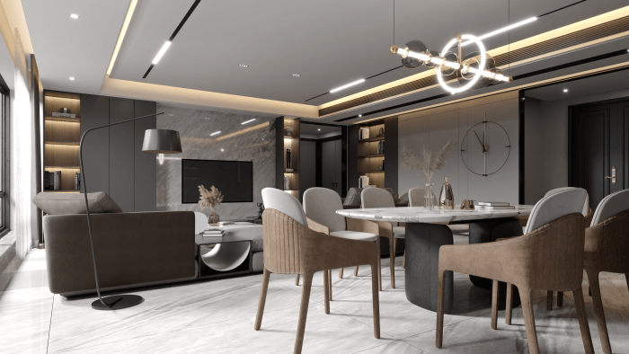 Brown living JVA Renders - Architecture Visualization