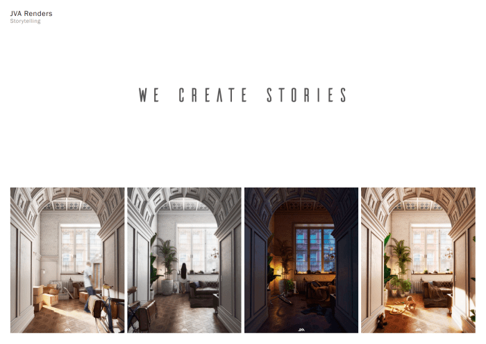 Portafolio de infografías 3D de JVA Renders